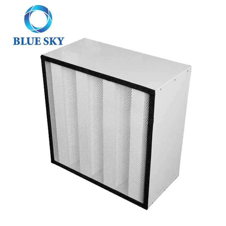 Индивидуальный воздушный фильтр HVAC H13 H14 HEPA для удаления пыли кондиционера