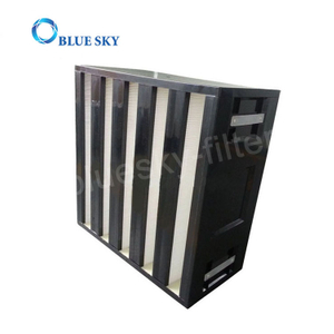 Воздушный фильтр V-Bank HEPA для системы HVAC с жесткой коробкой