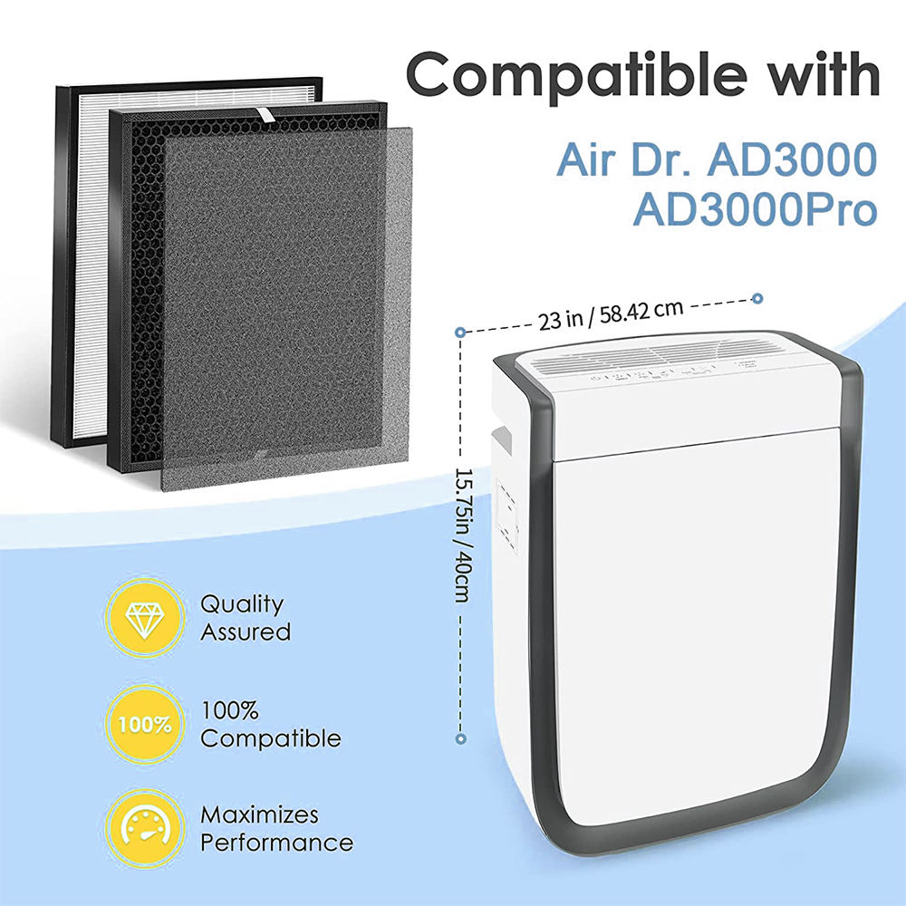 AD3000 Сменный комплект фильтров для очистителя воздуха AirDoctor AD3000 AD3000M Air Doctor Часть очистителя воздуха ADF3001 ADF3002