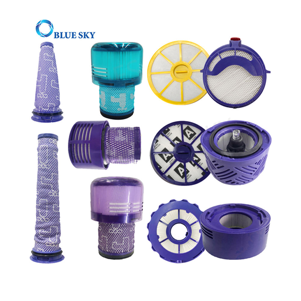 Замена круглых фиолетовых фильтров предварительной очистки для пылесосов Dyson DC25